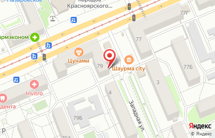 Хлебопекарное предприятие Хлеб Енисей в Кировском районе на карте