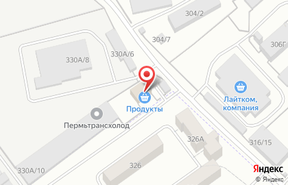 Продуктовый магазин в Перми на карте