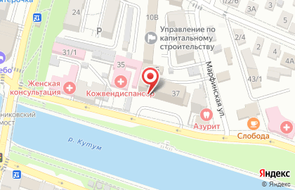 Торгово-сервисный центр Торгово-сервисный центр на улице Красная Набережная на карте