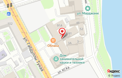 Дом занимательной науки и техники в Казани на карте
