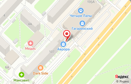 Магазин Табакофф на проспекте Гагарина на карте