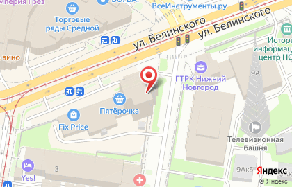 Филиал на Горьковской железной дороге на карте