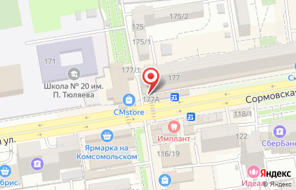 Ломбард Три-зет на Сормовской улице на карте