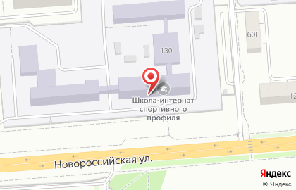 Школа-интернат спортивного профиля г. Челябинска на карте