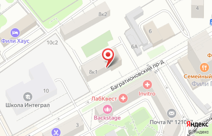 Мидтрэвел в Багратионовском проезде на карте