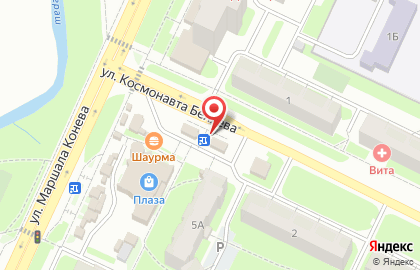 Магазин Мяссорти на улице Маршала Конева на карте