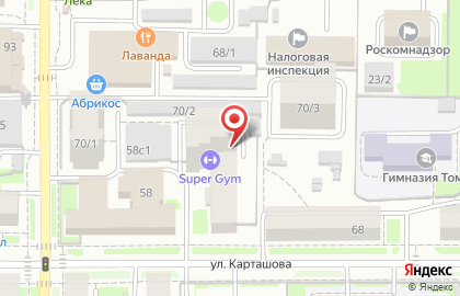 Агентство недвижимости Риэлком в Томске на карте
