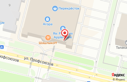 Городской информационный сервис 2гис на улице Профсоюзов на карте