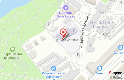 Гостиница в Уфе на карте