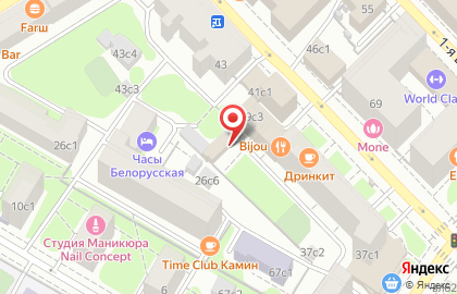 Государственная автошкола при Академии президента РФ на 2-й Брестской улице на карте