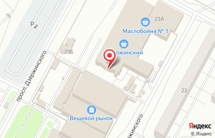 Мясная лавка на проспекте Дзержинского на карте