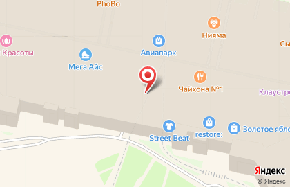 Кафе-пекарня Cinnabon на улице Авиаконструктора Микояна на карте