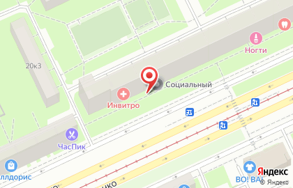 Магазин косметики и лаков для ногтей Krasotkapro.ru на метро Улица Дыбенко на карте