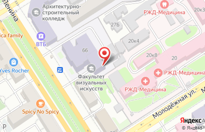 Барнаульский городской детско-юношеский центр на карте