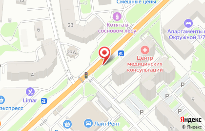 Кафе-бистро Королевский шашлычок на Окружной улице на карте
