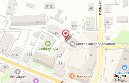 Костромагорводоканал на Советской улице на карте