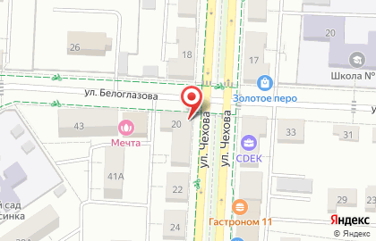 Автошкола Ровиат на улице Чехова на карте