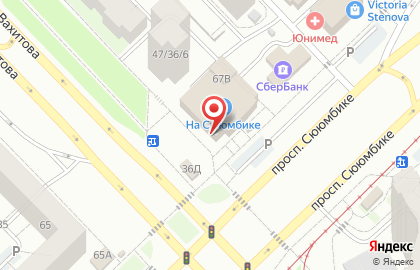 Торговый дом Двери 100+1 на проспекте Сююмбике на карте