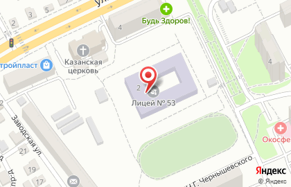 Средняя общеобразовательная школа №53 на 4-м проезде Чернышевского на карте