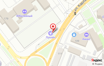 АЗС Лукойл на улице Карла Маркса на карте