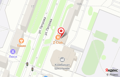Бар Градус на улице Петрова на карте