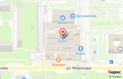 Магазин Электротех на улице Миронова на карте
