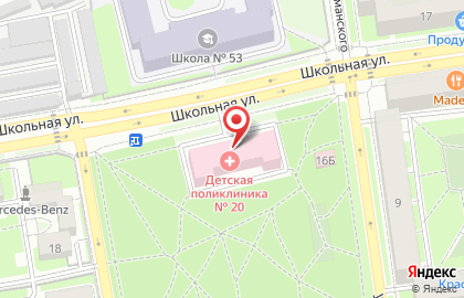 Городская поликлиника №49 в Приморском районе на карте