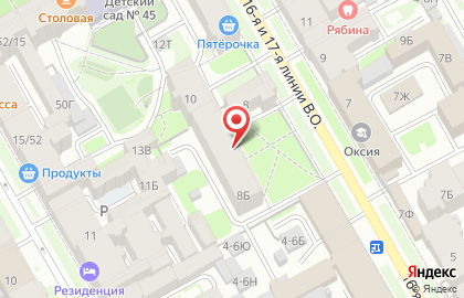 Мировые судьи Василеостровского района на 17-й линии В.О. на карте