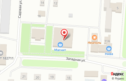 Магазин косметики и бытовой химии Магнит Косметик на Садовой улице на карте
