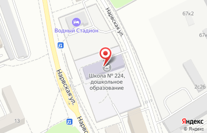 Средняя общеобразовательная школа №224 с дошкольным отделением в Москве на карте