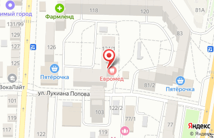 Стоматология для детей и взрослых «Евромедцентр» на Комсомольской на карте