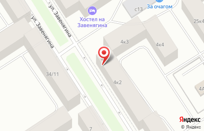 Магазин автотоваров Зеленый огонек в Центральном районе на карте