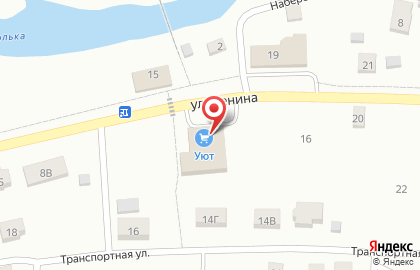 Магазин смешанного типа Уют на карте