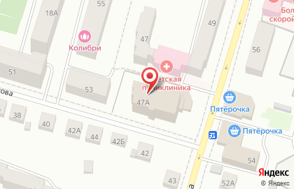 Кабинет психолога на улице Кирова, 47А на карте