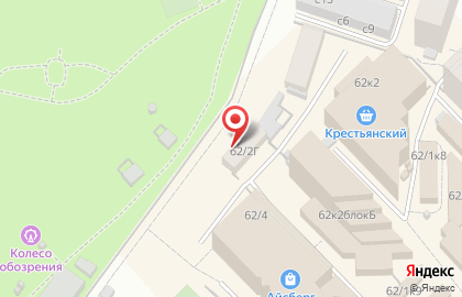 Автостоянка Крестьянка на улице Лермонтова на карте