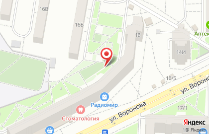 ЭкспрессДеньги, ООО на улице Воронова на карте