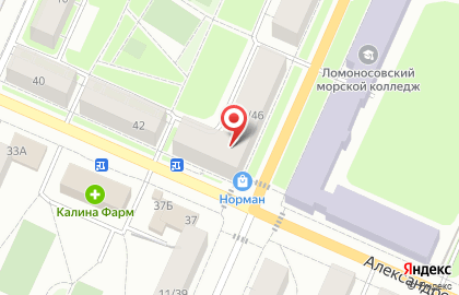 Сток на улице Красного Флота на карте