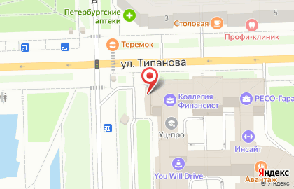 Банк ВТБ в Санкт-Петербурге на карте