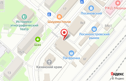 Салон связи Tele2 в Лосиноостровском районе на карте