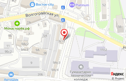 Магазин товаров для сада Зелёный исток на Волгоградской улице на карте