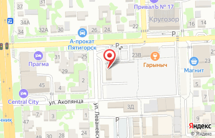 Магазин ковролина на улице Леваневского на карте