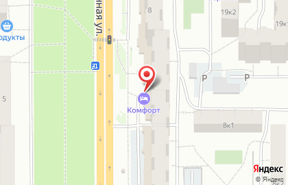 Гостиница Комфорт в Кирове на карте