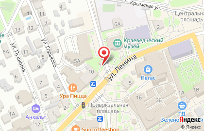 Сеть экспресс мини-кофеен CityCoffee в Зеленоградске на карте
