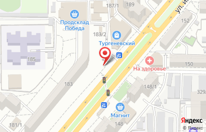 Продовольственный магазин Агрокомплекс на улице Тургенева, 183/1 на карте