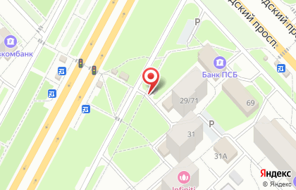 Магазин Город-сад на проспекте Дзержинского на карте