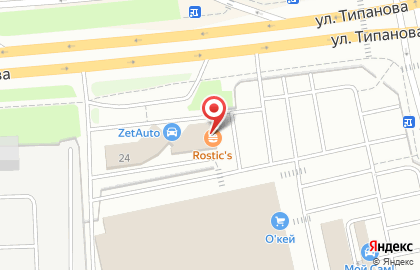 Ресторан быстрого питания KFC в Московском районе на карте