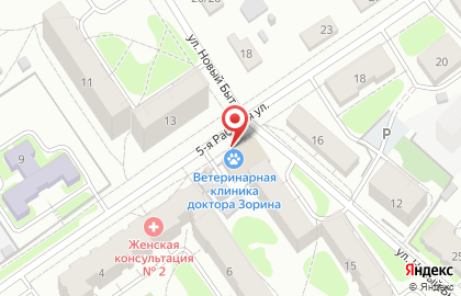 Ветеринарная клиника доктора Зорина на карте