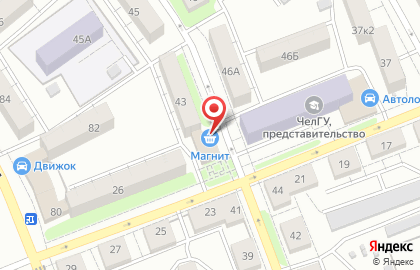 Супермаркет Магнит на улице Горького на карте