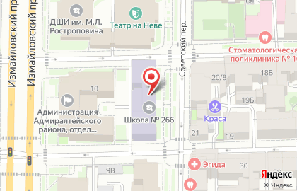 Танцевальный клуб Атриум на 5-ой Красноармейской улице на карте