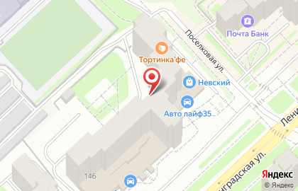 Фокус на улице Ленинградской на карте